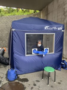 新型コロナウイルスのPCR検査 簡易型ウォークスルー施設を神奈川県内の医療センターに設置いたしました