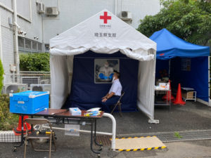上尾市医師会様よりご依頼を頂き、上尾市内の病院にPCR検査テントを設置いたしました。