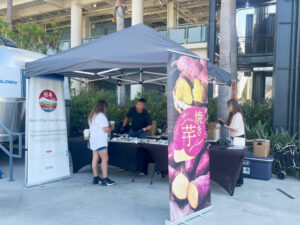 8月5日にアメリカ・ドジャースタジアムにて開催されたドジャース vs フィリーズ戦に「焼き芋」で出店しました