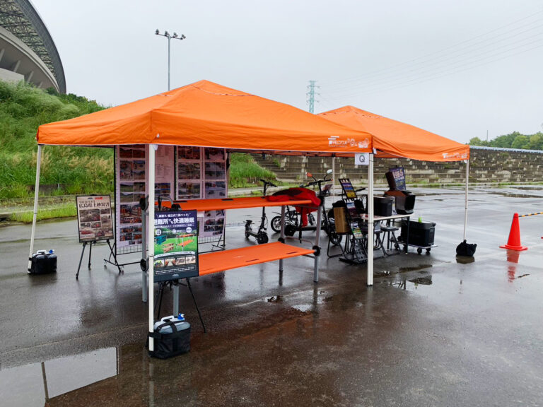 5月10日(土)に大門上池調節池広場で開催された「子どもとペットの為の防災フェス Wish Wish fes.」にARGO等を出展しました！